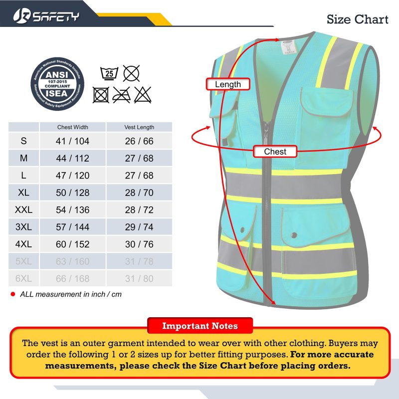 Jksafety9pocketshi visneoncolormeshwomensafetyvestforworkschalecodeseguridaddemujerdemalladealtavisibilidadparaobras 5