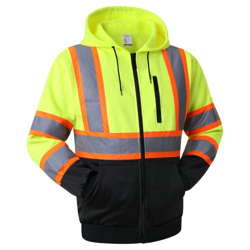 jksafetyhi visreflectivesafetyhoodiesafetysweateryellowandblackbottomcolorformenwomenworksafetyutility 2