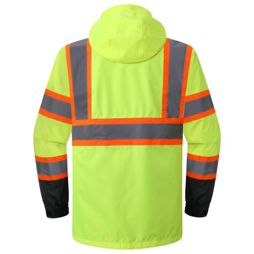 jksafetyhivisrainjacketrainsuiteformenwomenworkutilityoshacompliantyellow 2