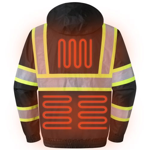 jksafetyhvheatedreflectivesafetyjacketforwinter5heatedzonespoweredjacketincoldweatherwarmcomfortable 2