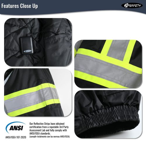 jksafetyhvheatedreflectivesafetyjacketforwinter5heatedzonespoweredjacketincoldweatherwarmcomfortable 6