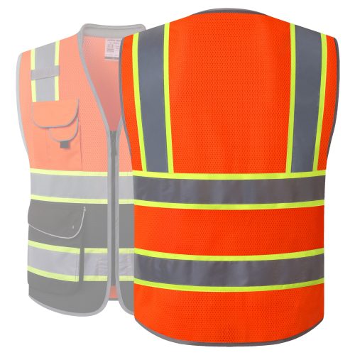 jksafetyhvmeshfabriccushioncollarorangeblacksafetyvestansioshacompliantconstructionvestformenandwomen 2 794c8edd 1dc5 422c 88b2 c84b7d3fe15f