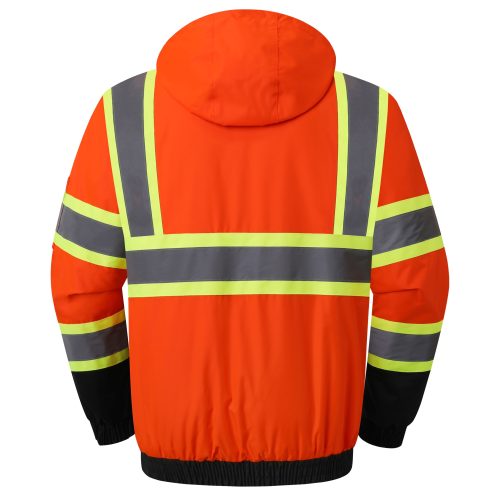 jksafetywinterbomberjacketwarmwaterrepellentinnerpocketorangeblackcolor 3